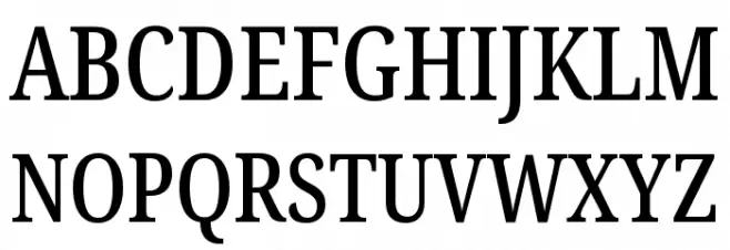 Noto Serif ExtraCondensed Medium Polices MAJUSCULES