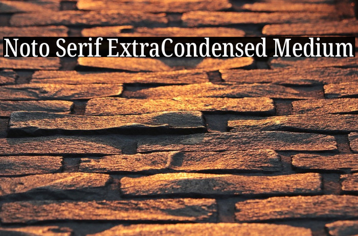 Noto Serif ExtraCondensed Medium Example 2