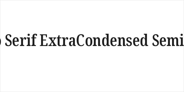 Noto Serif ExtraCondensed SemiBold Logo