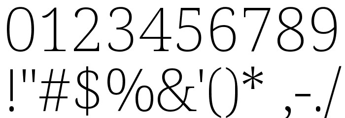 Noto Serif ExtraLight Font OTHER CHARS