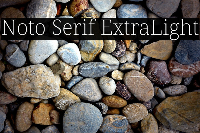Noto Serif ExtraLight Font examples