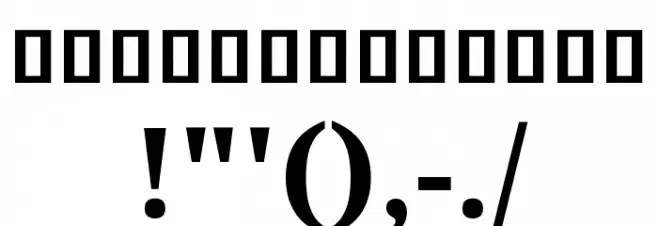 Noto Serif Khmer Bold Font OTHER CHARS