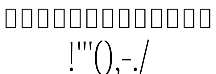 Noto Serif Khmer Condensed ExtraLight Font OTHER CHARS