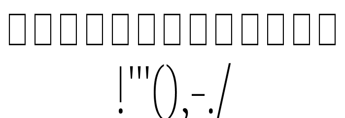 Noto Serif Khmer ExtraCondensed Thin Font OTHER CHARS