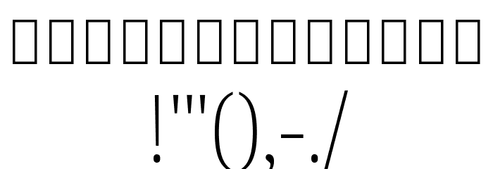 Noto Serif Khmer SemiCondensed ExtraLight Font OTHER CHARS