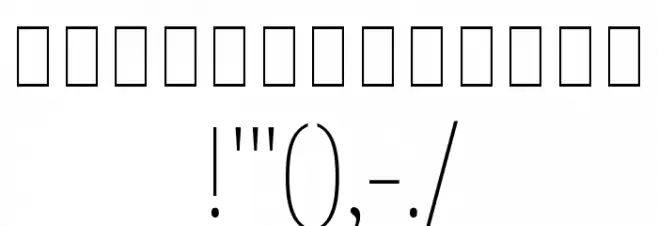 Noto Serif Khmer SemiCondensed Thin Font OTHER CHARS