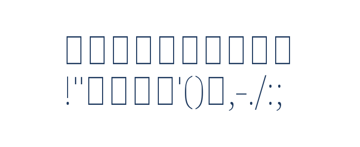Noto Serif Khmer Thin Other Characters
