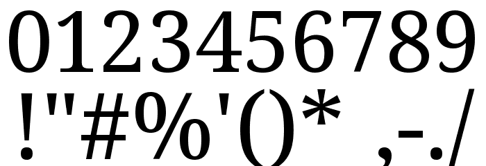 Noto Serif Malayalam Font OTHER CHARS
