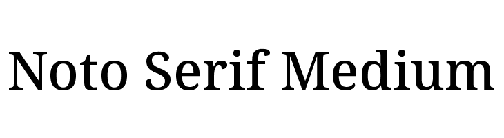 Noto Serif Medium  Fuentes Gratis Descargar