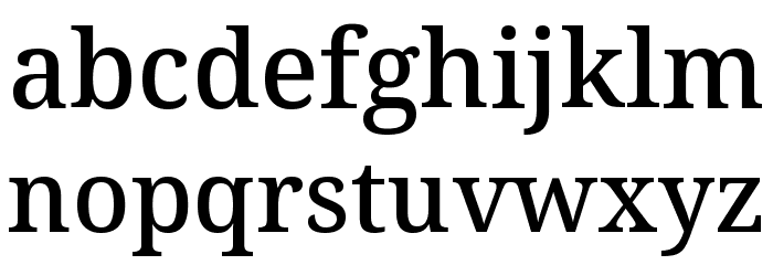 Noto Serif Medium Font LOWERCASE