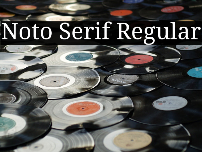 Noto Serif Regular Font examples