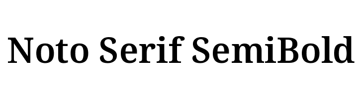 Noto Serif SemiBold  baixar fontes gratis