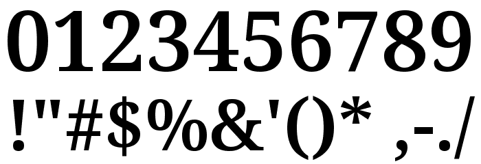 Noto Serif SemiBold Font OTHER CHARS