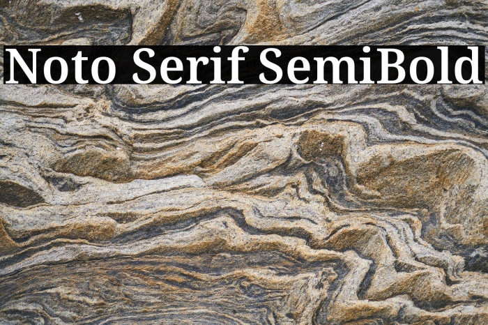 Noto Serif SemiBold Font examples