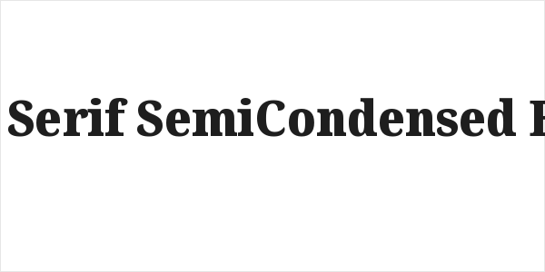 Noto Serif SemiCondensed Black Logo