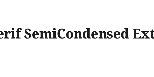 Noto Serif SemiCondensed ExtraBold Logo