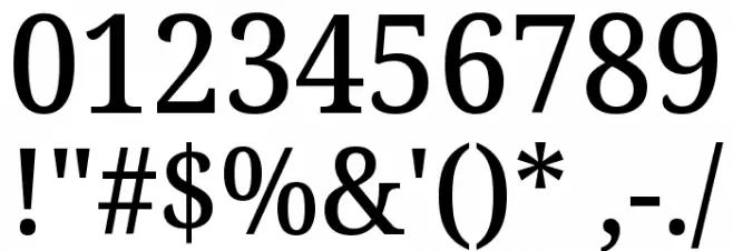 Noto Serif SemiCondensed Medium Font OTHER CHARS