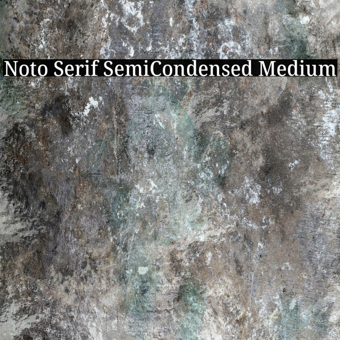 Noto Serif SemiCondensed Medium Example 1