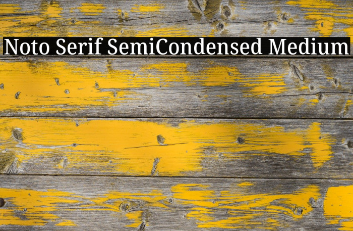 Noto Serif SemiCondensed Medium Example 3