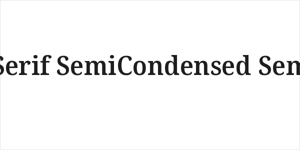 Noto Serif SemiCondensed SemiBold Logo