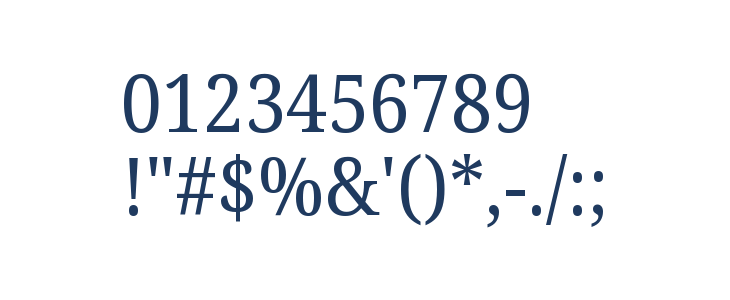 Noto Serif SemiCondensed Other Characters