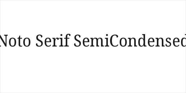 Noto Serif SemiCondensed Logo