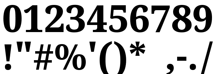 Noto Serif Sinhala ExtraBold Font OTHER CHARS