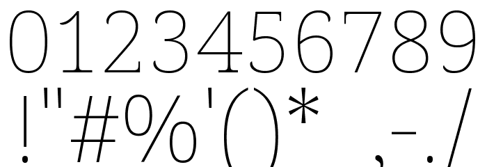 Noto Serif Sinhala Thin Font OTHER CHARS