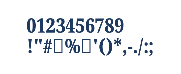 Noto Serif Tamil Condensed ExtraBold Other Characters