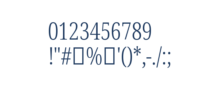 Noto Serif Tamil ExtraCondensed Light Other Characters