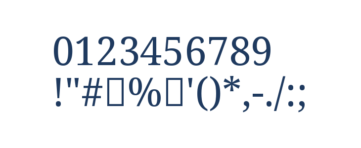 Noto Serif Tamil Regular Other Characters