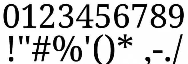 Noto Serif Tamil Regular Font OTHER CHARS