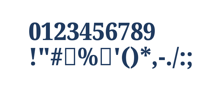 Noto Serif Tamil SemiCondensed ExtraBold Other Characters