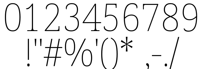 Noto Serif Tamil SemiCondensed Thin Font OTHER CHARS