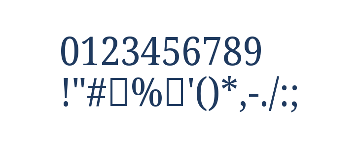 Noto Serif Tamil SemiCondensed Other Characters