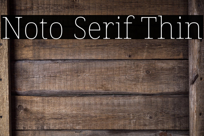 Noto Serif Thin Example 2