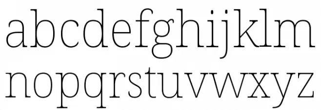 Noto Serif Thin خط أحرف صغيرة