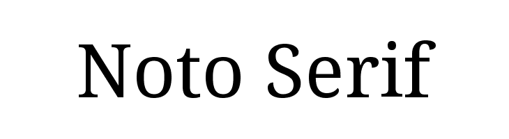Noto Serif Font