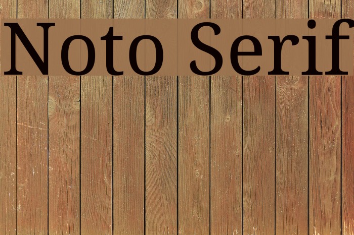Noto Serif Font examples