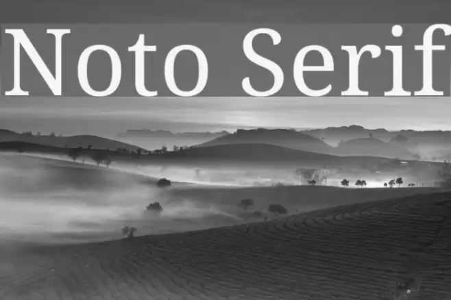 Noto Serif Font examples