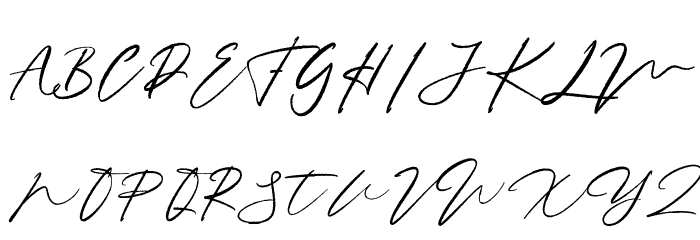 Notograph Bleeds Caratteri MAIUSCOLE