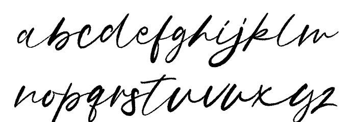 Notograph Bleeds Font LOWERCASE