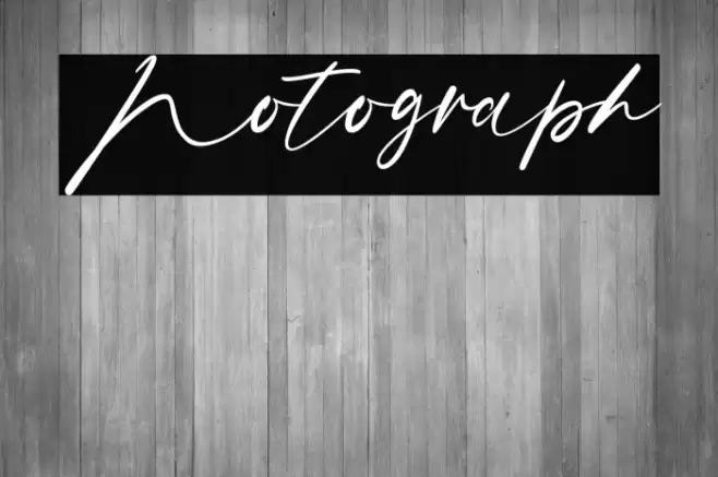 Notograph Font examples