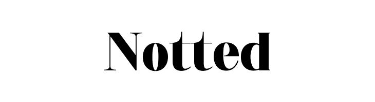 Notted  font caratteri gratis
