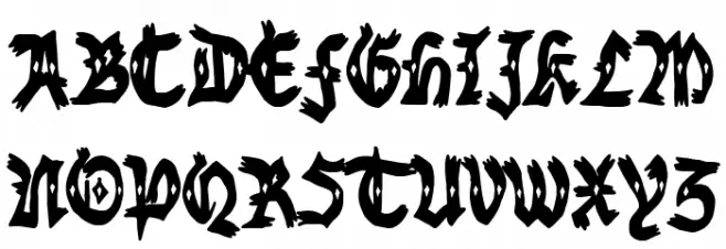 Nottingham Gang Font Litere mari