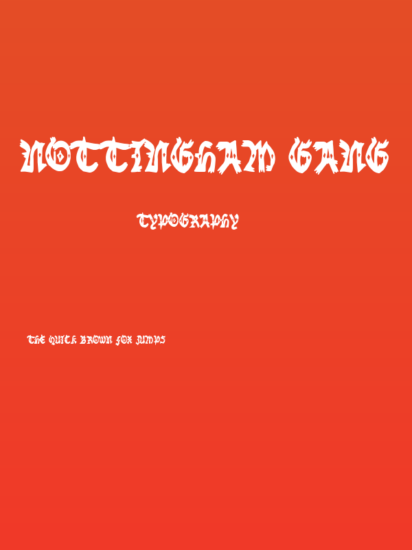 Nottingham Gang Poster