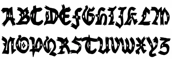 Nottingham Gang 字体 小写
