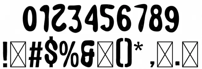 Nottingham Personal Font OTHER CHARS
