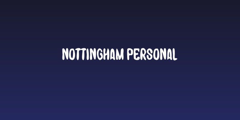 Nottingham Personal Social Header