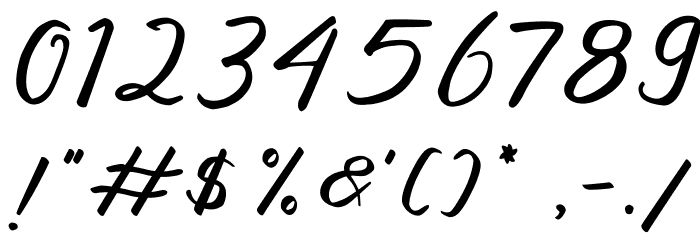 Nottingsam_Demo Font OTHER CHARS
